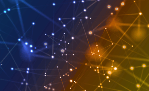 Connected digital network representing business connectivity